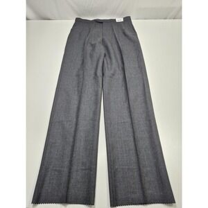 VTG Sansabelt Ltd Dress Pants Mens 35x36 Gray Wool Pleated Comfort Waist